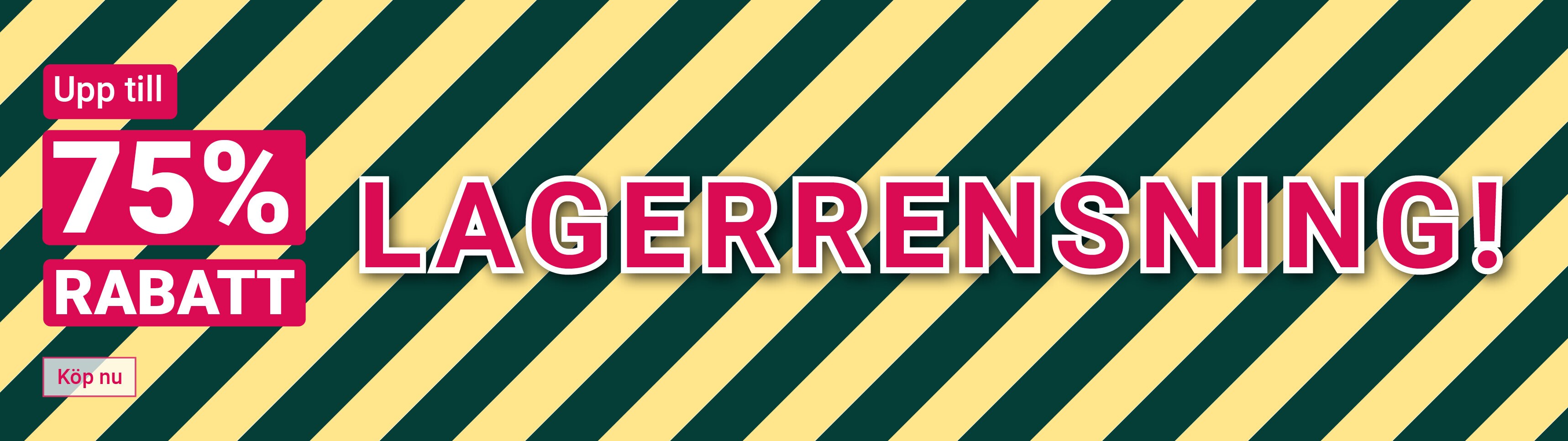 Lagerrensning på Hälsokraft, upp till 75%
