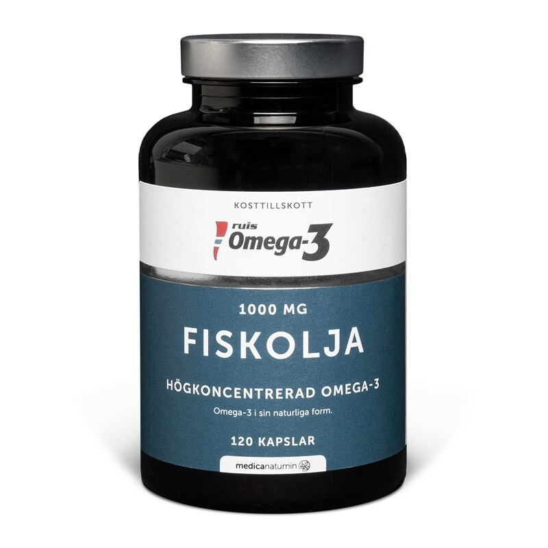 Fiskolja 1000 mg 120 kapslar