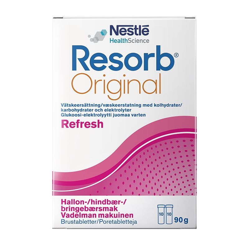 Resorb Original Brustablett Hallon 20st