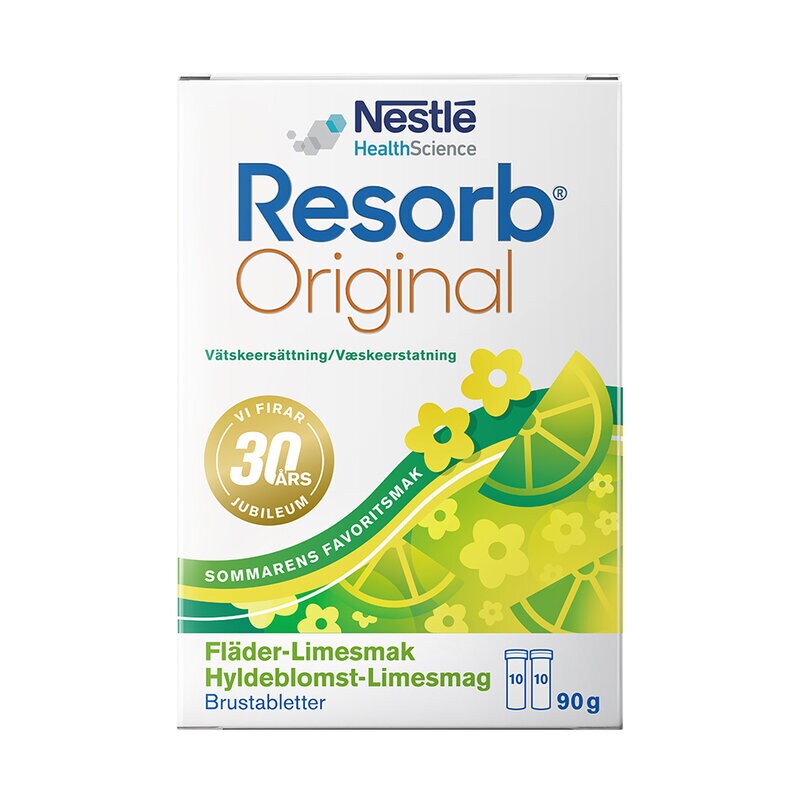 Resorb Original Brustablett Fläder-Lime 20st