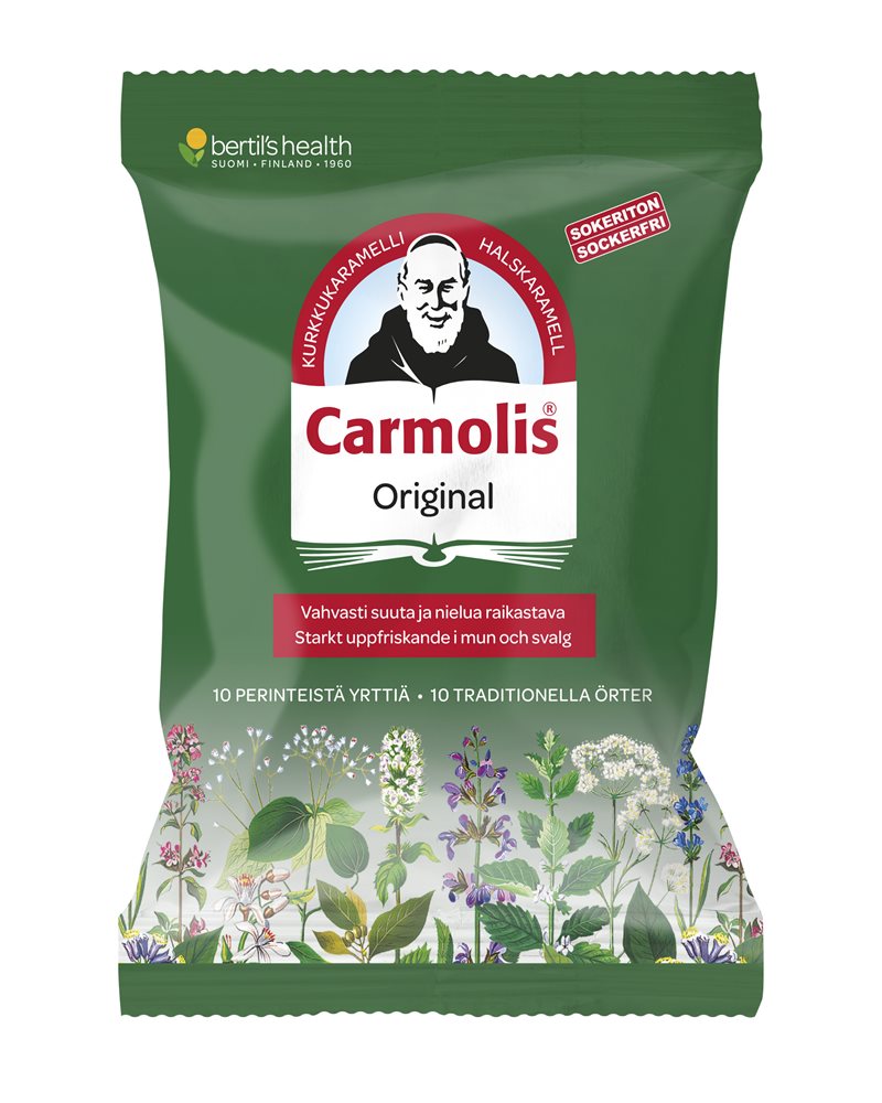 Carmolis Örtkaramell Sockerfri 72g