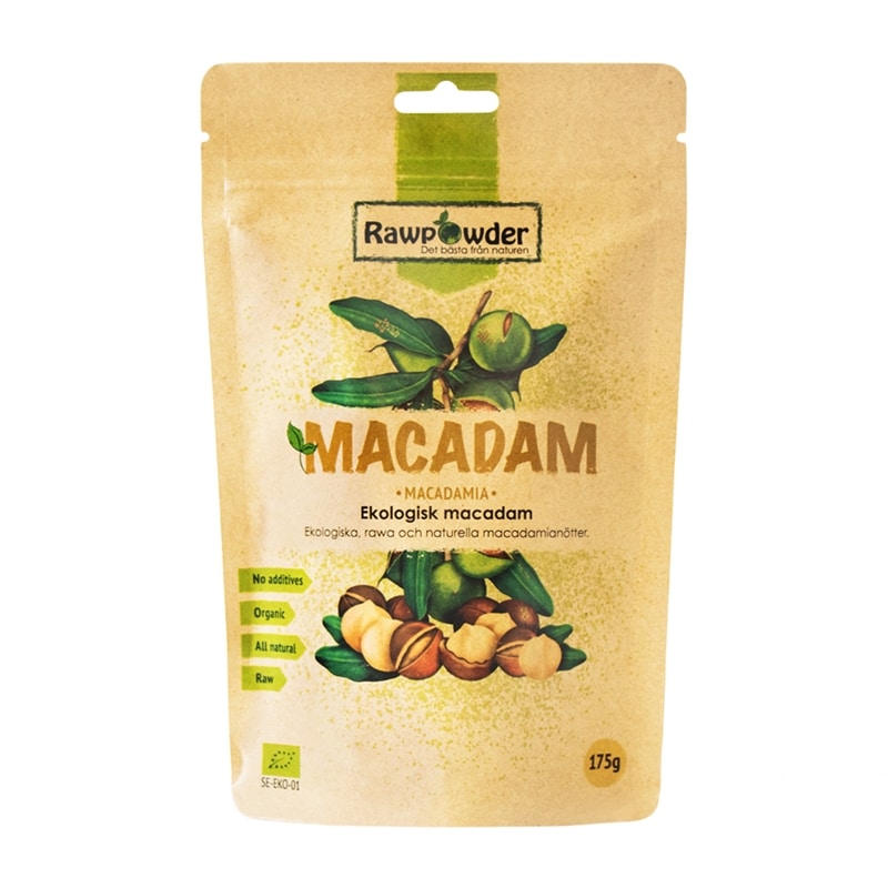 Macadam nötter Naturell 175g