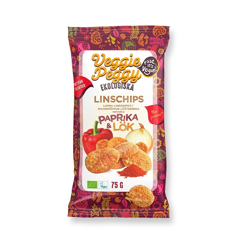Linschips Paprika & Lök 75g