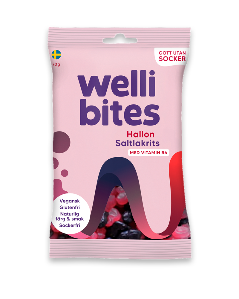 Wellibites Hallon&Saltlakrits 70g