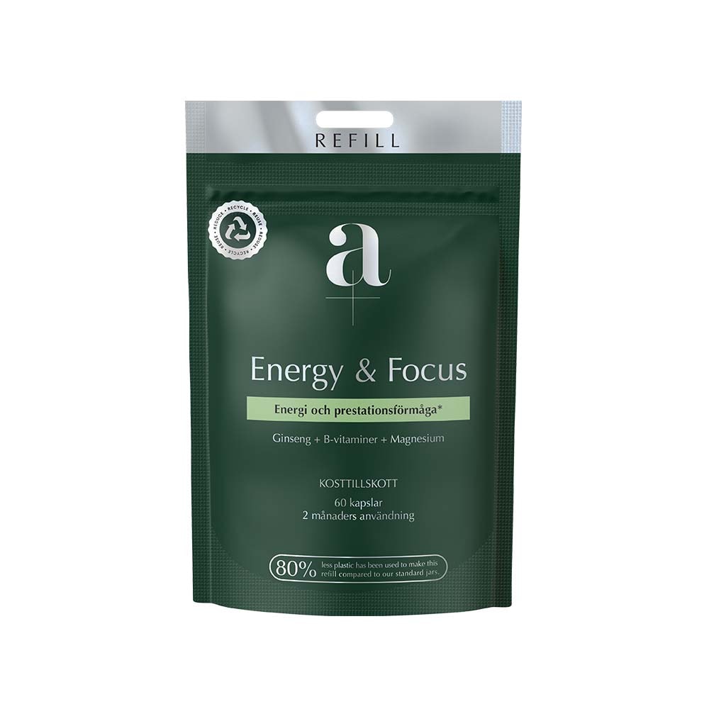 Energy & Focus 60 kapslar Refill