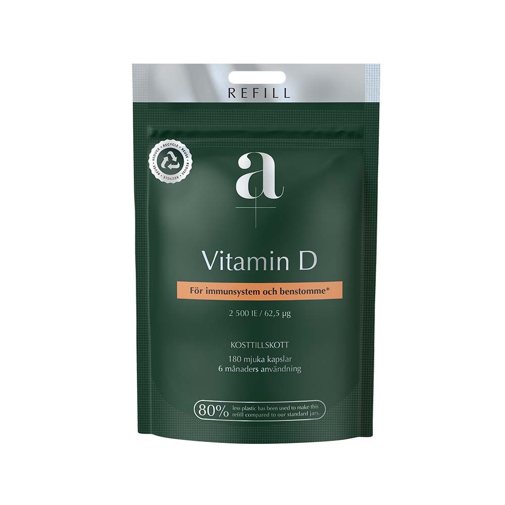 Vitamin D 2500iE 180 mjuka kapslar Refill