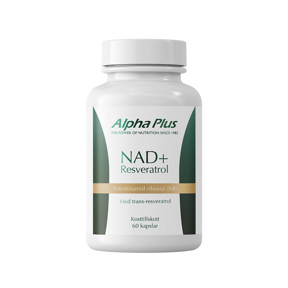 NAD+ Resveratrol 60 kapslar