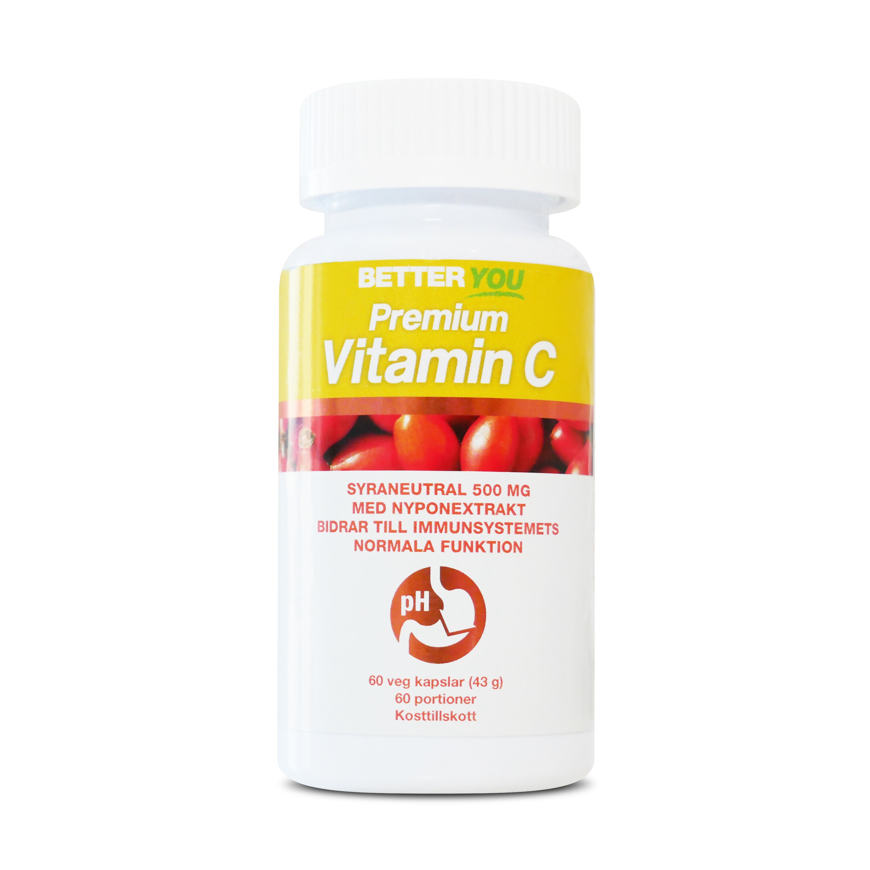Premium Vitamin C 60 kapslar