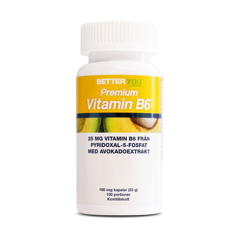 Premium Vitamin B6 100 kapslar