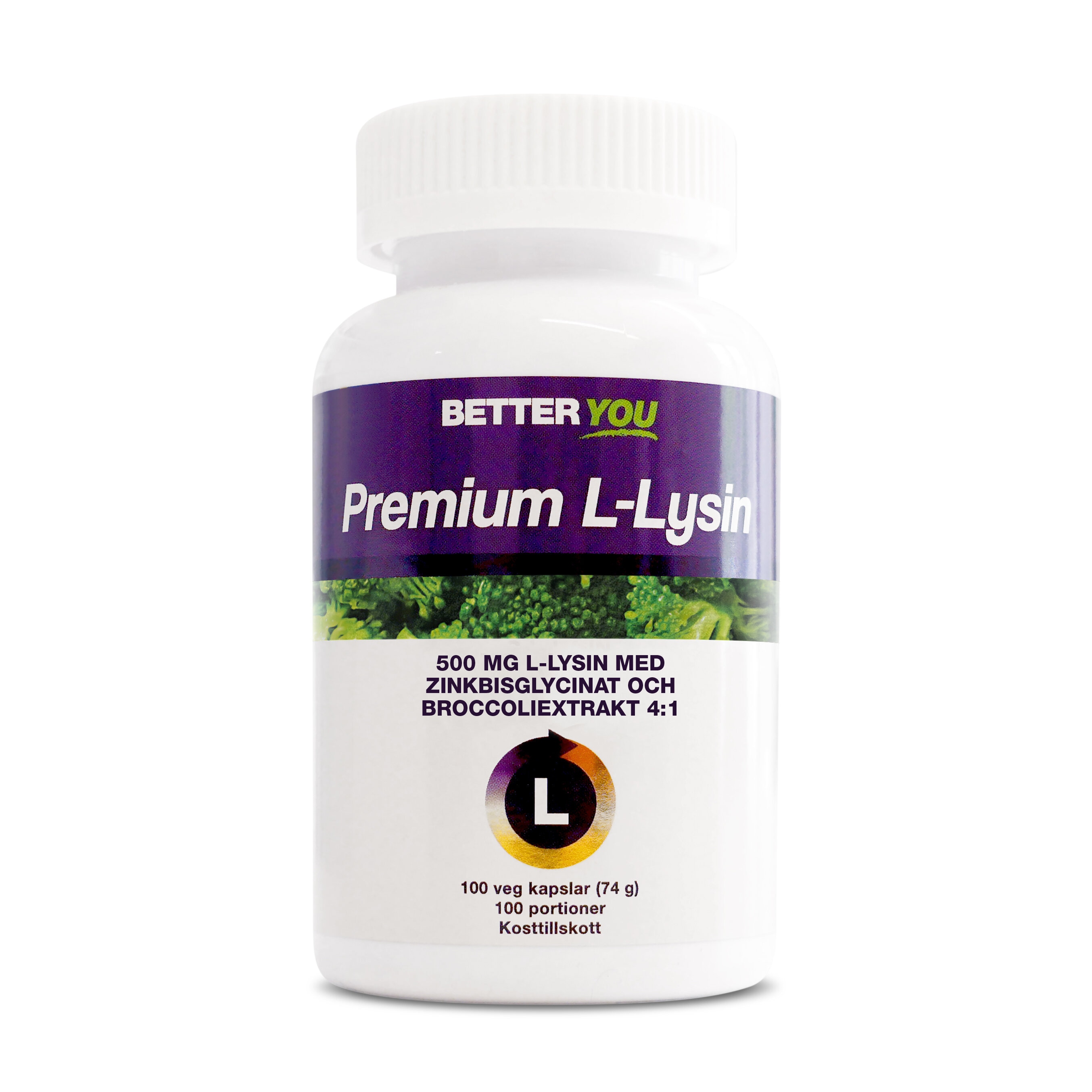 Premium L-Lysin 100 kapslar