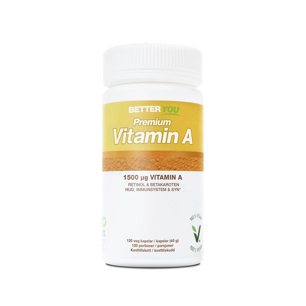 Premium Vitamin A 120 kapslar