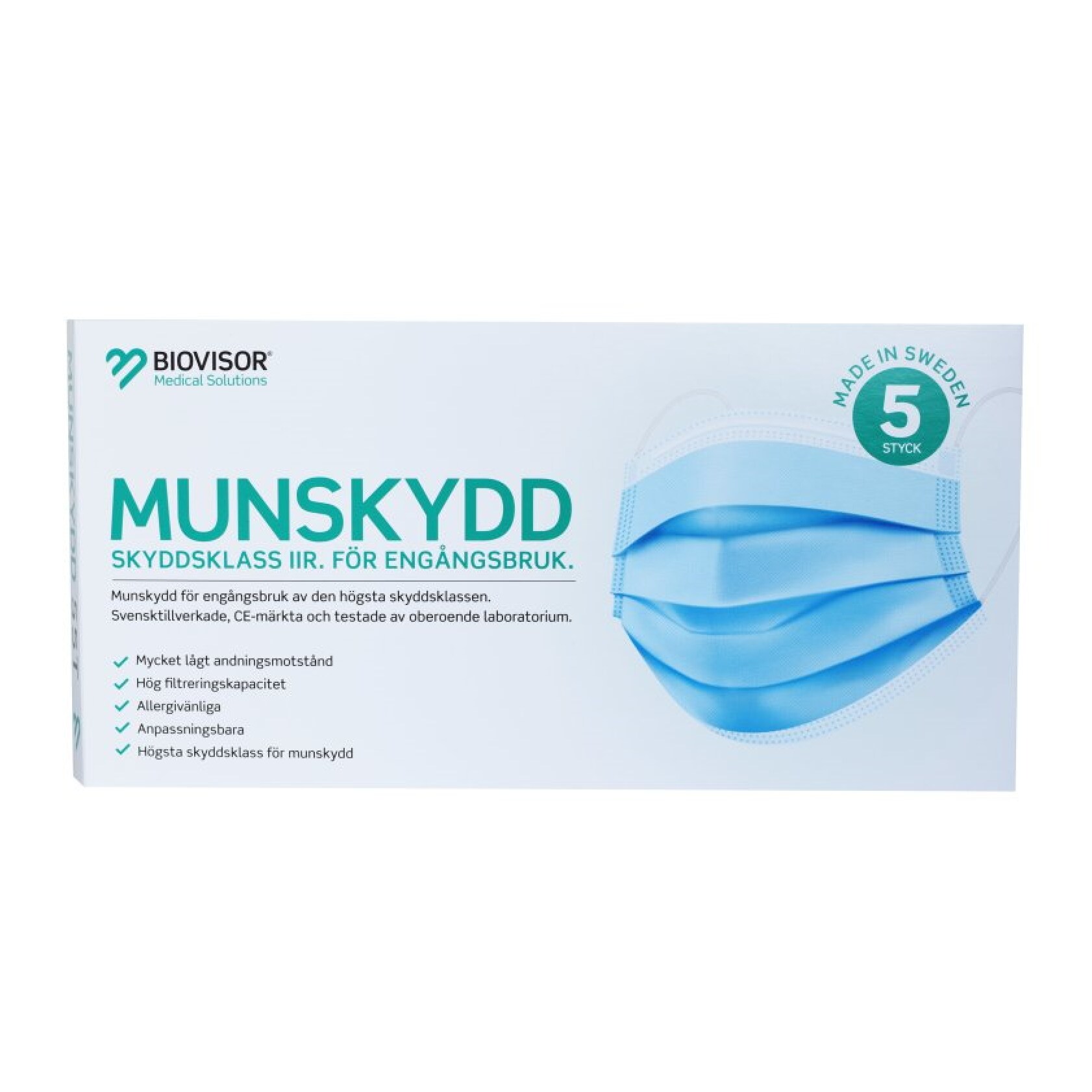 Munskydd typ IIR 5-pack