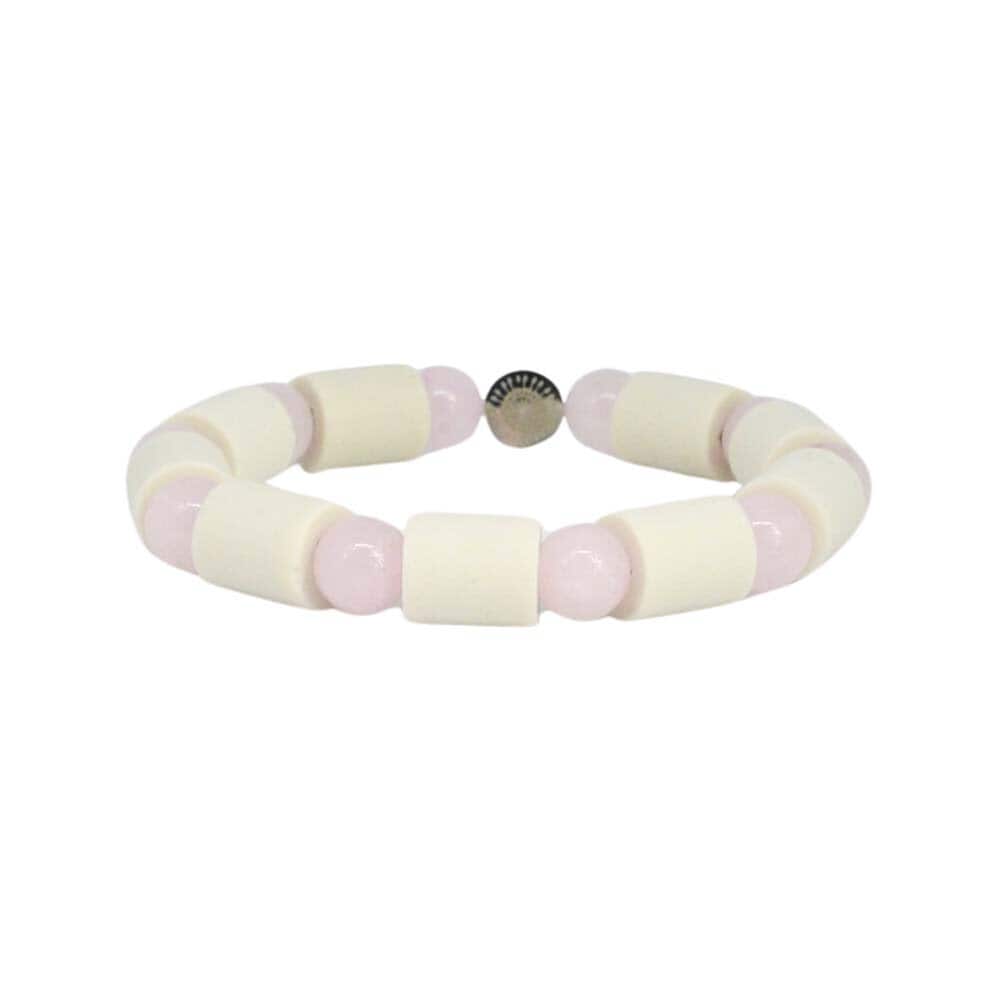 Armband MAX Rosenkvarts L/XL