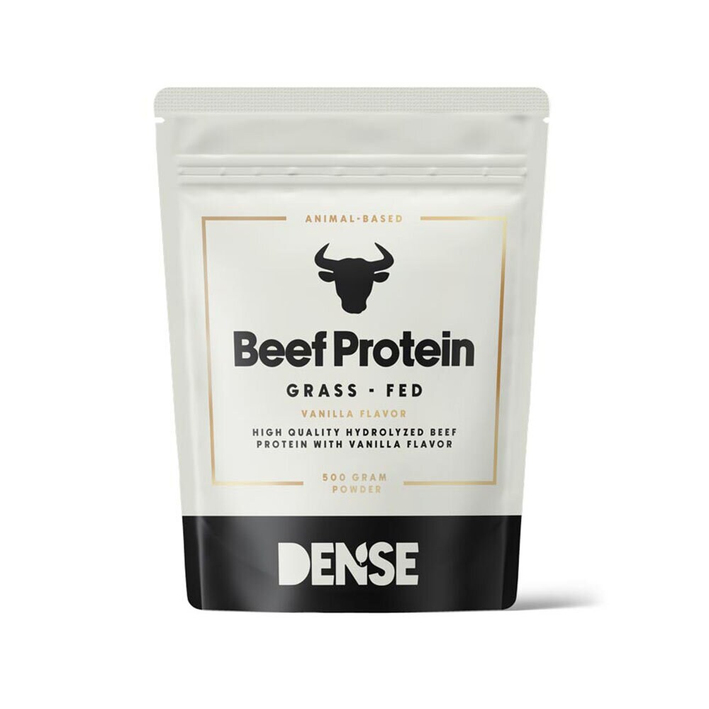 Proteinpulver med vaniljsmak från gräsbetande kor med 87 procent protein