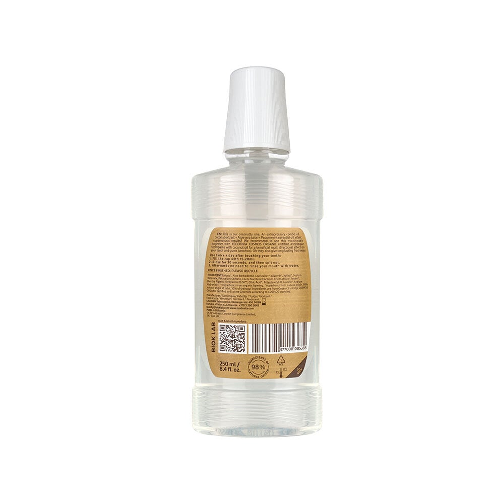 Organic Minty Coconut Mouthwash 250ml 