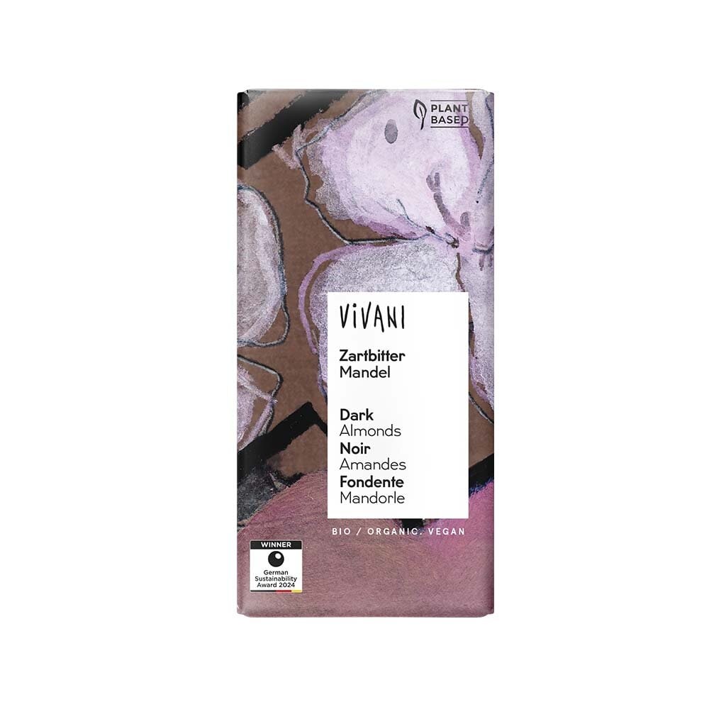 Mörk Vegansk Choklad Mandel 100g