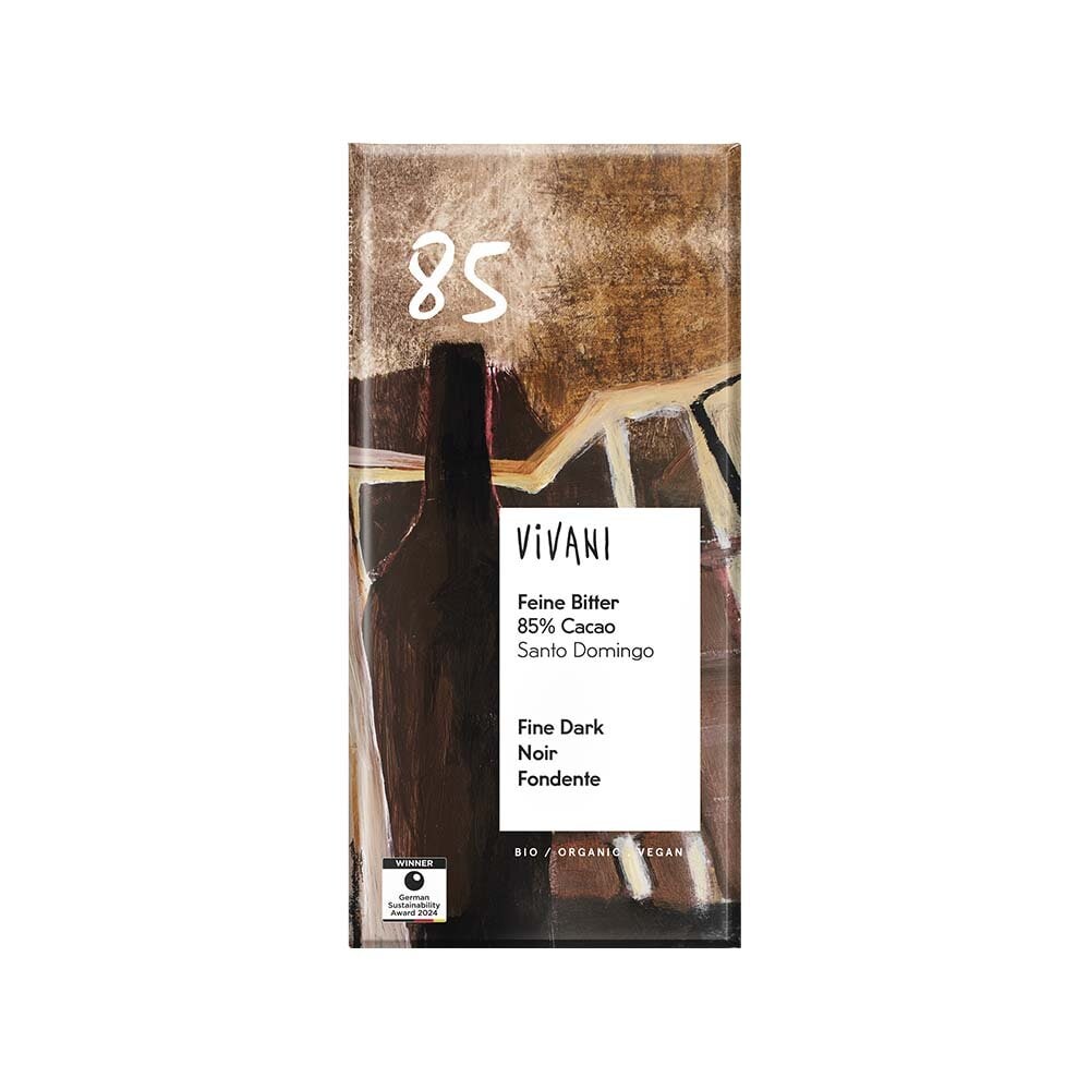 Mörk Vegansk Choklad 85% 80g