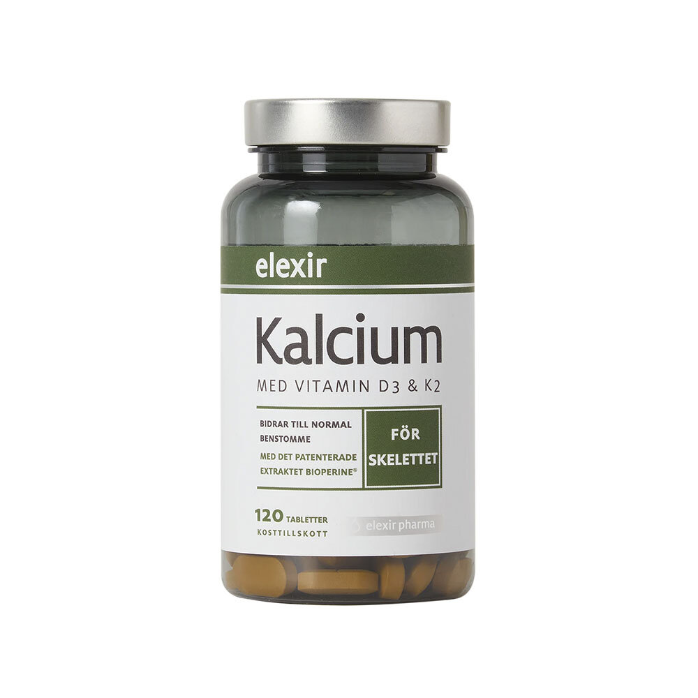 Kalicum Köp Kalcium D3 K2 120 tabletter från Elexir Pharma - Hälsokraft