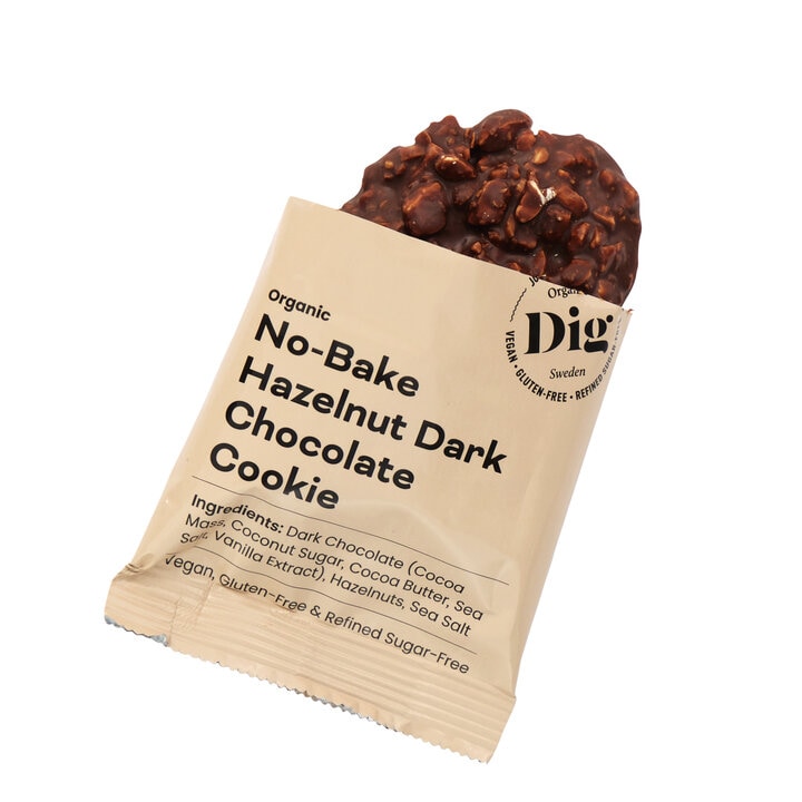 No-Bake Hazelnut Dark Chocolate Cookie 30g