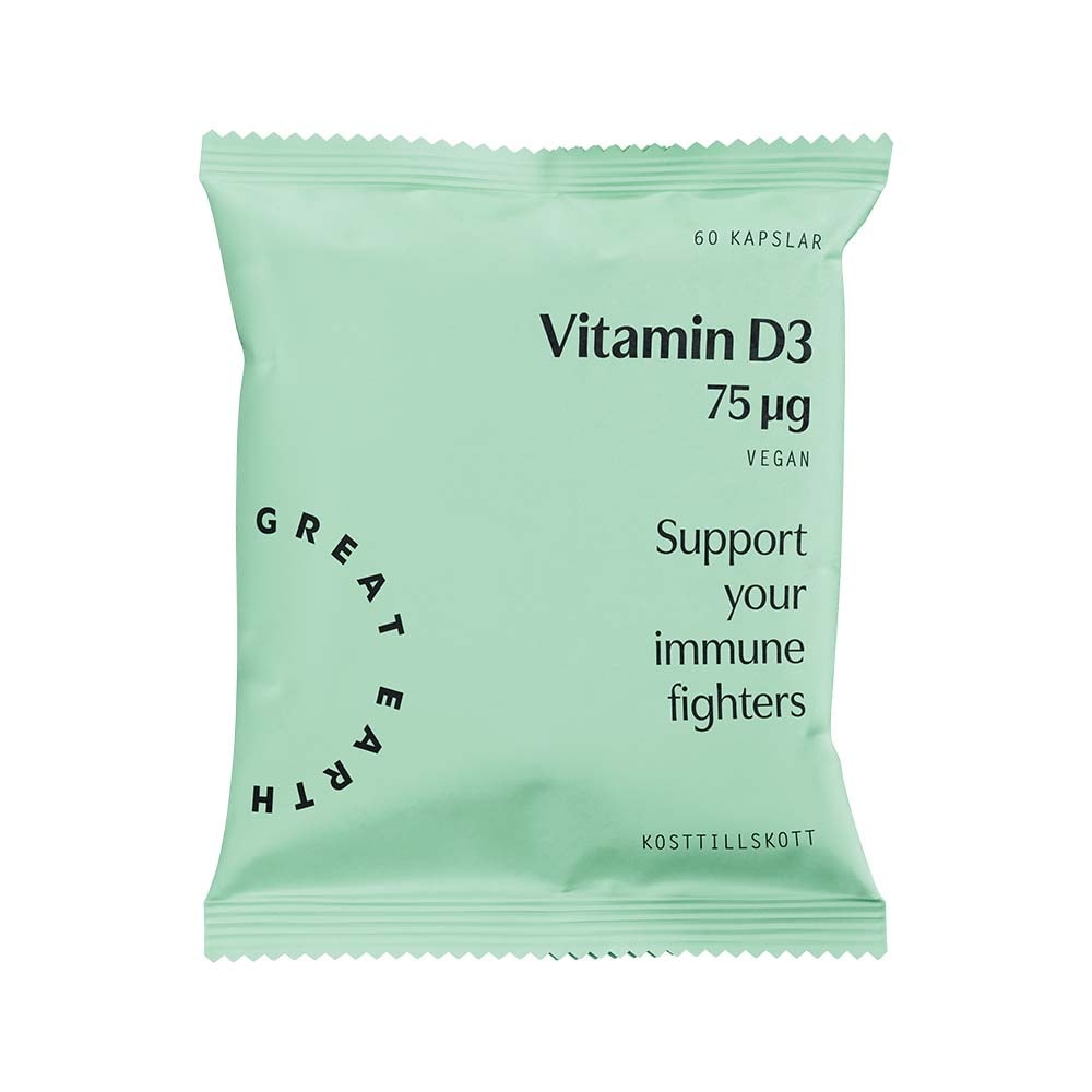 Vitamin D3 75 μg 60 kapslar refill