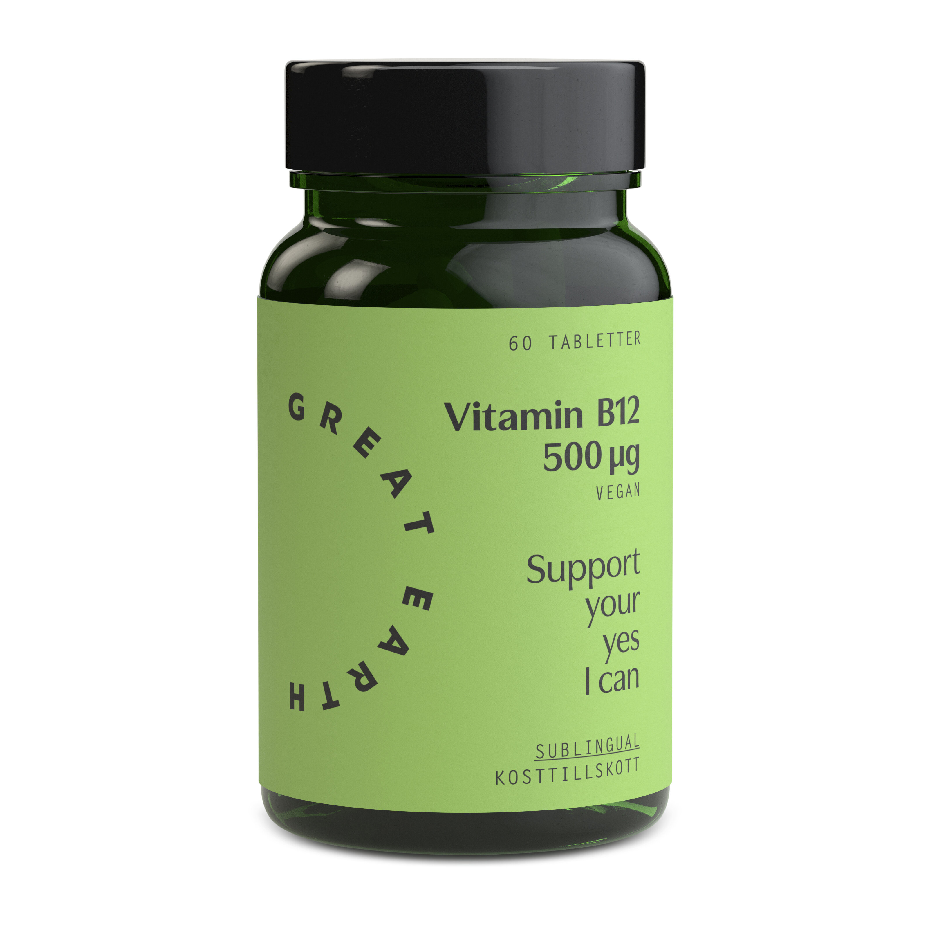 Vitamin B-12 500mcg Sublingual  60 tabletter