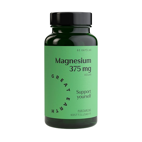 Magnesium 375mg 60 kapslar