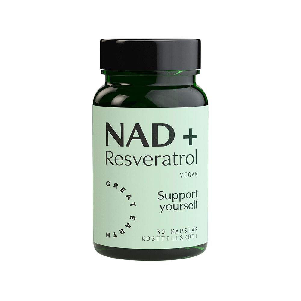 NAD+ Resveratrol 30 kapslar