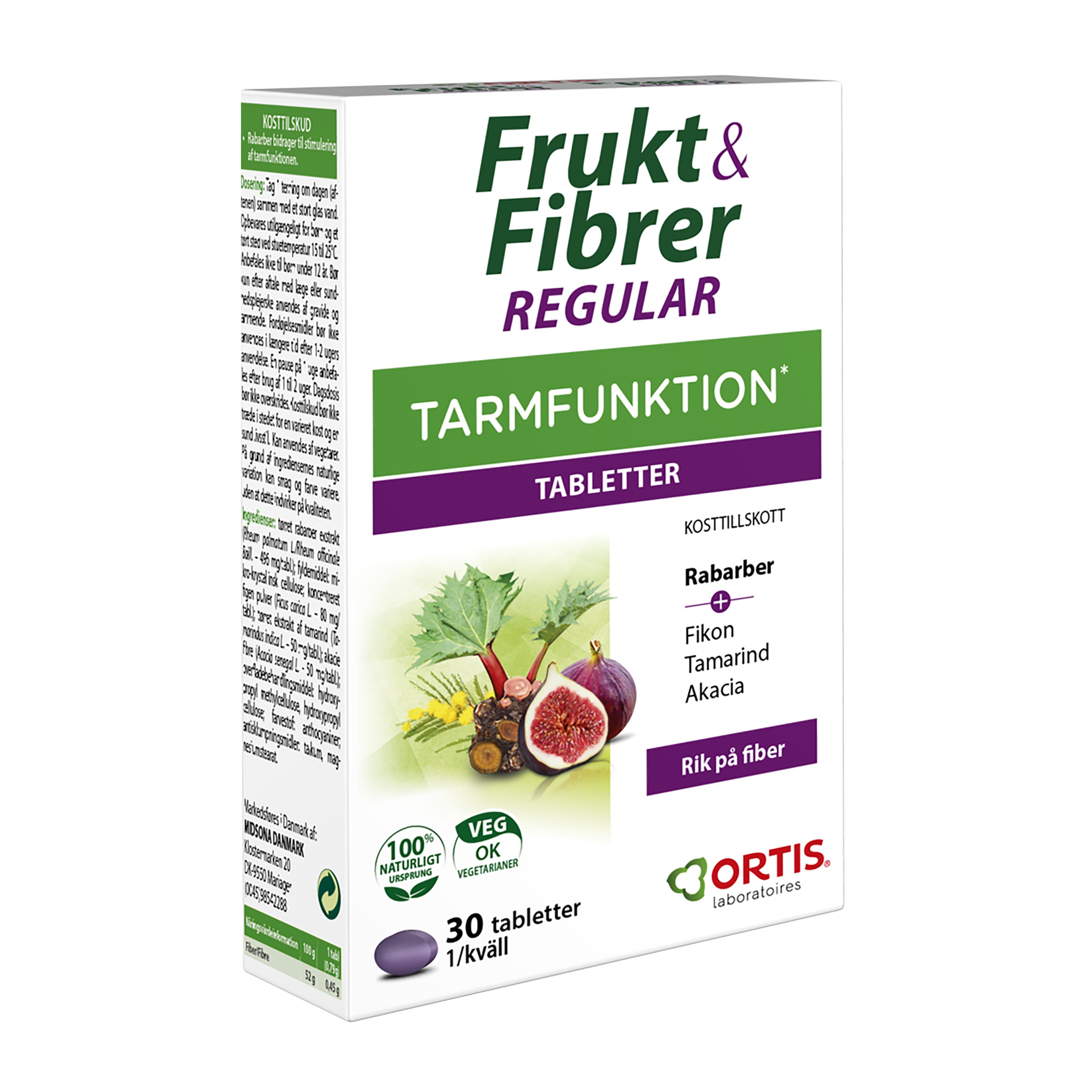 Frukt & Fibrer 30 tabletter
