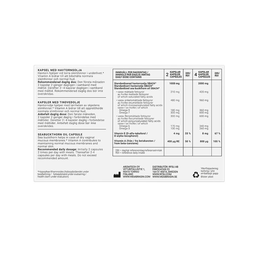 Membrasin 180 kapslar