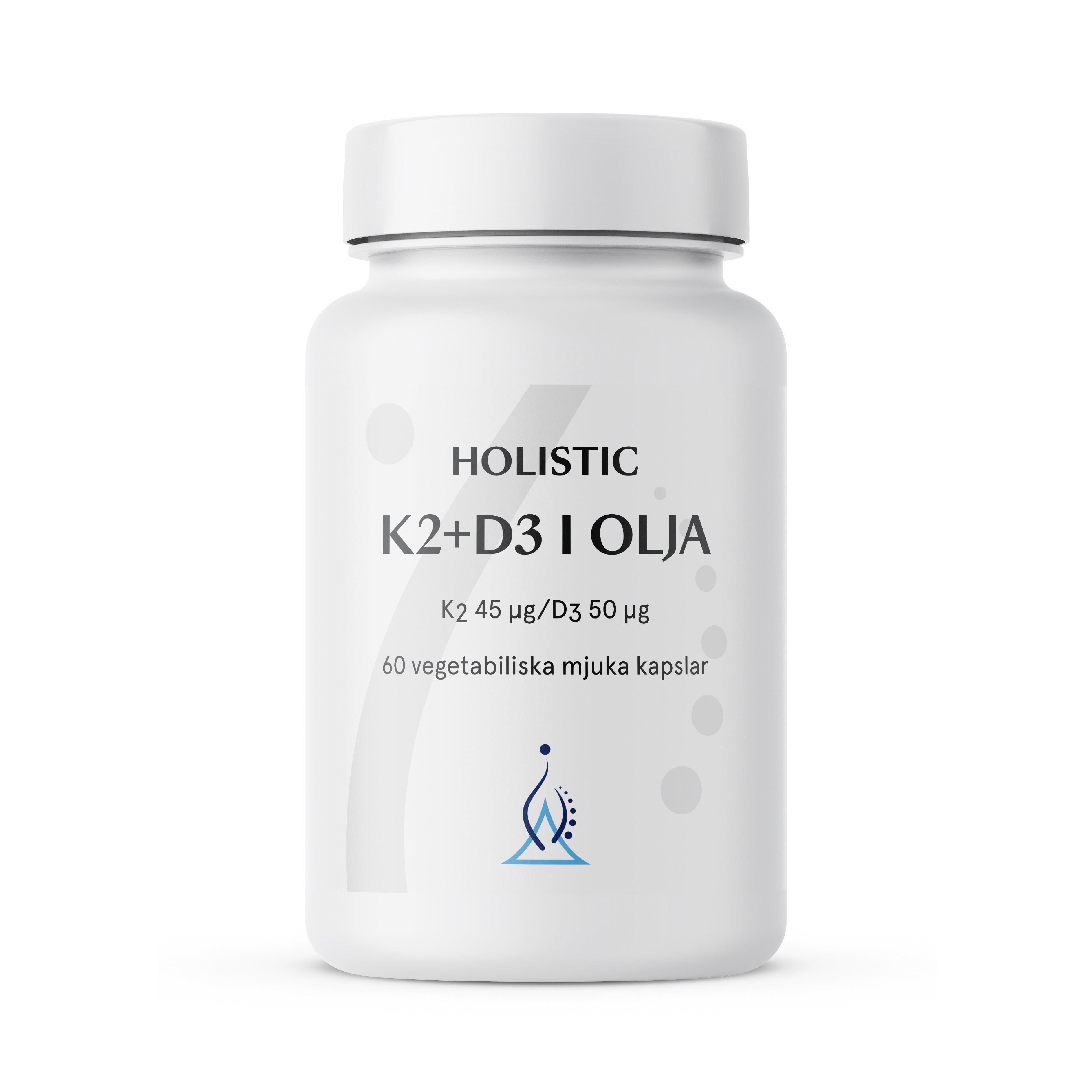 K2+D3-vitamin i olja 60 kapslar