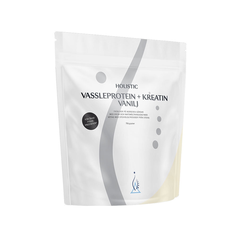 Vassleprotein + kreatin vanilj 750g