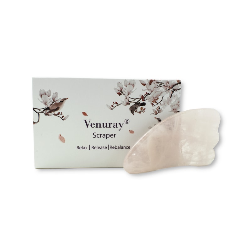 Gua Sha sten, rose quartz