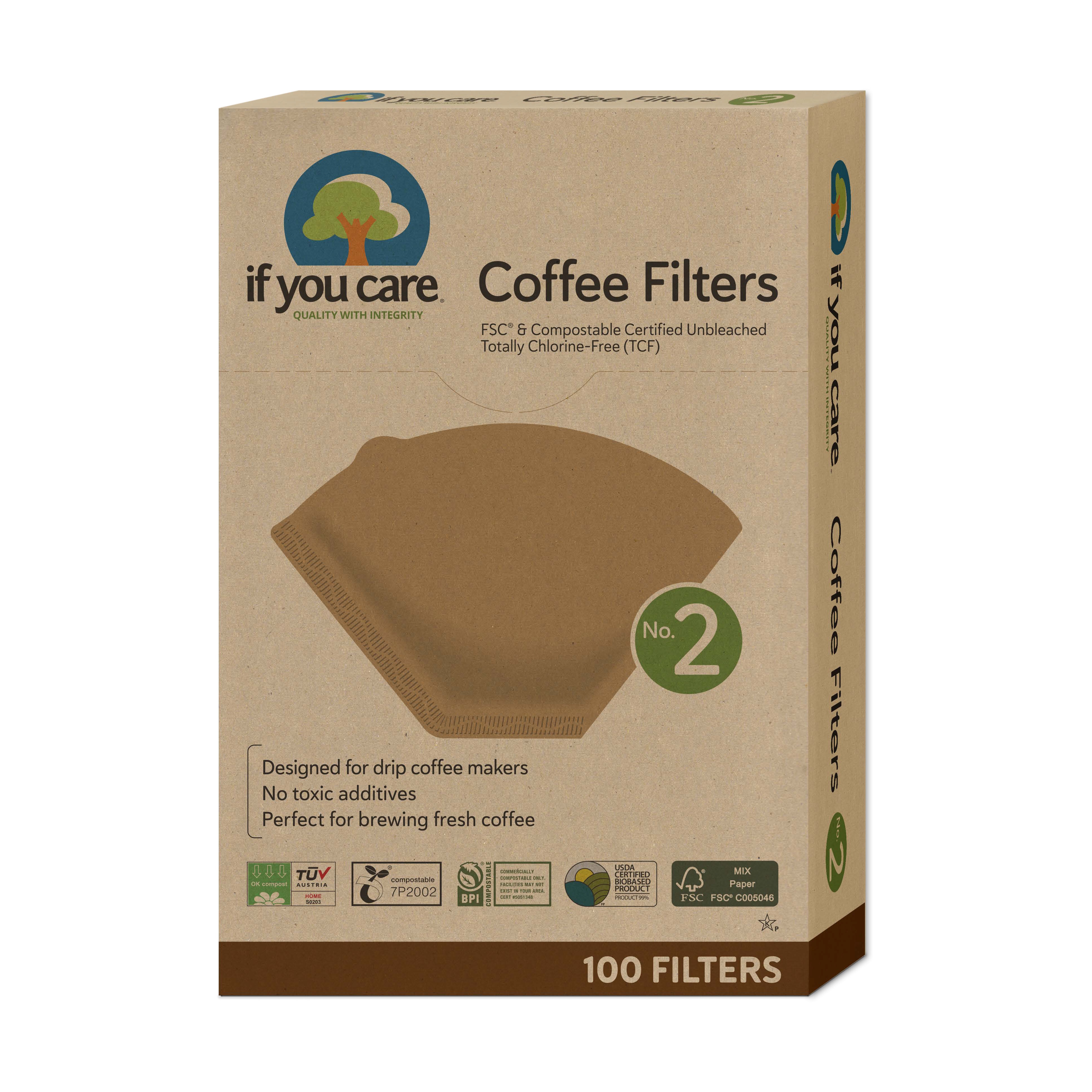 Kaffefilter No. 2 100 st