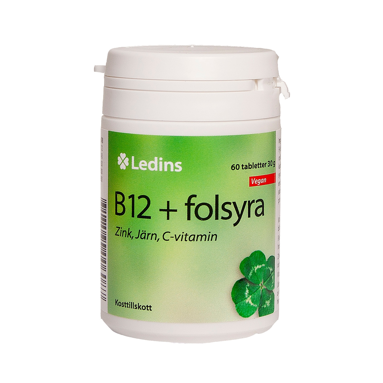 Vitamin B12 med folsyra 60 tabletter