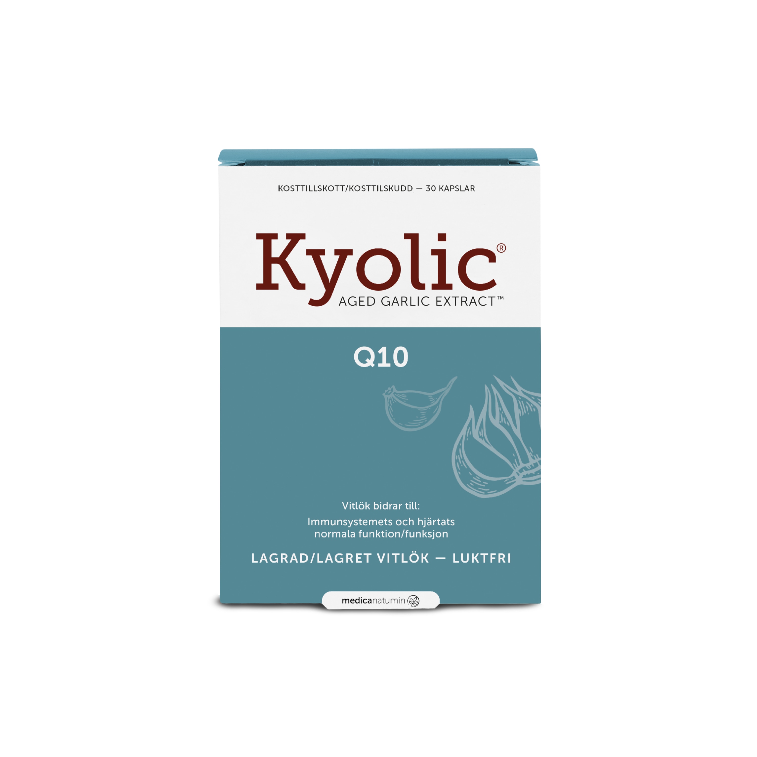 Kyolic Original 600mg + Q10 100mg 30 kapslar