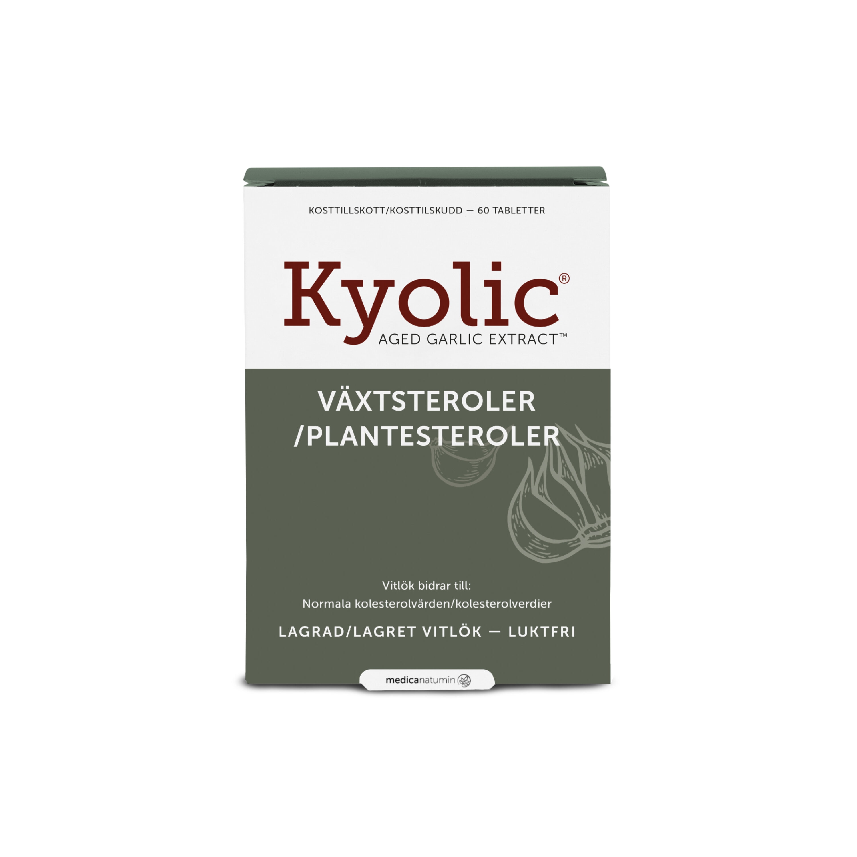 Kyolic + Växtsteroler 60 tabletter