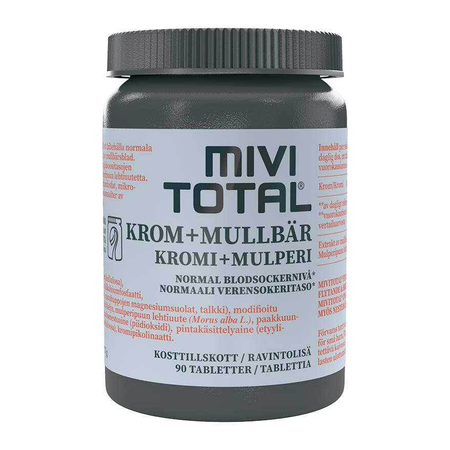 Mivitotal  Krom MullbÃ¤r 90 Tabletter