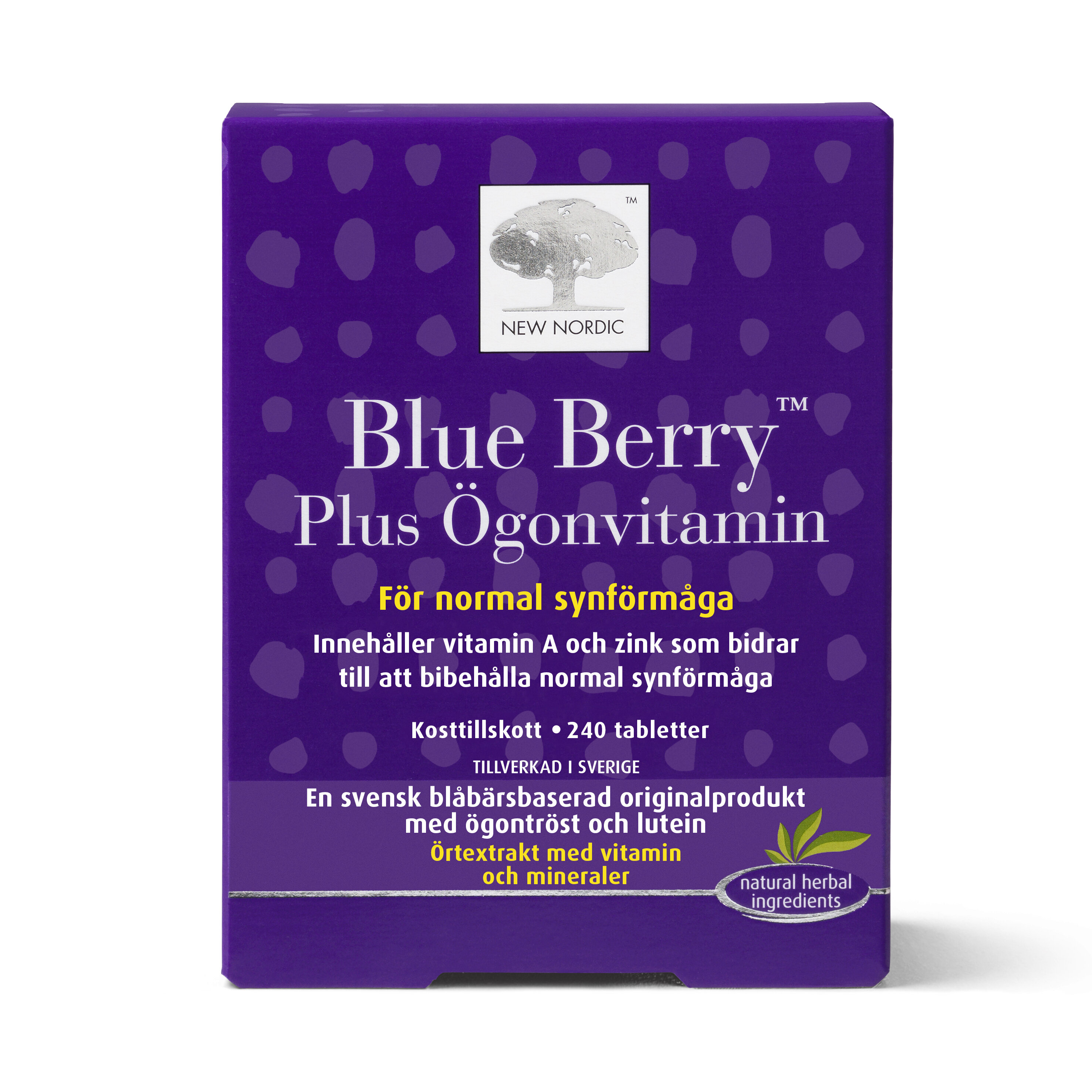 Blue Berry Plus Ã–gonvitamin 240 tabletter