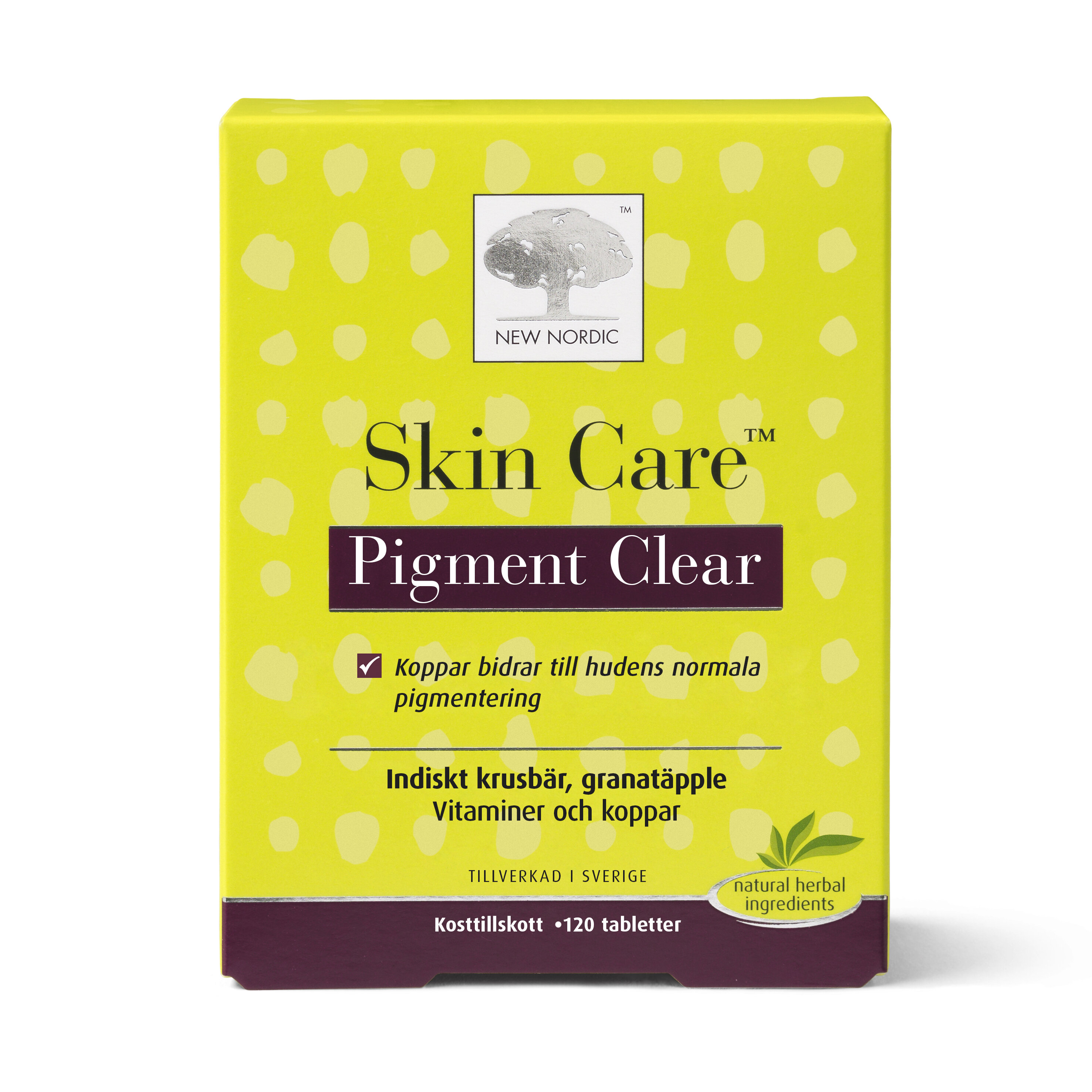 Skin Care Pigment Clear 120 tabletter