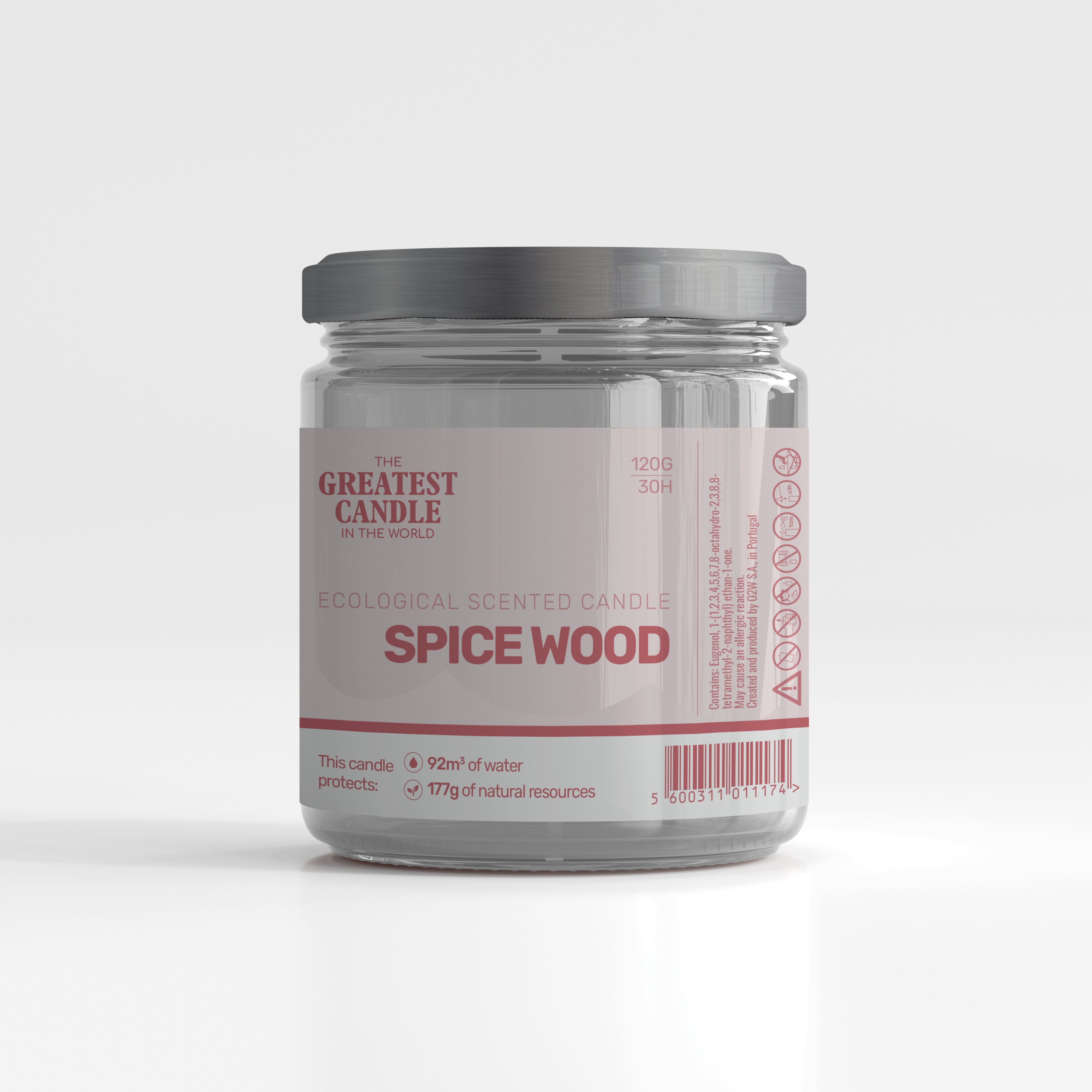 The Greatest Candle Doftljus Spice Wood 120g