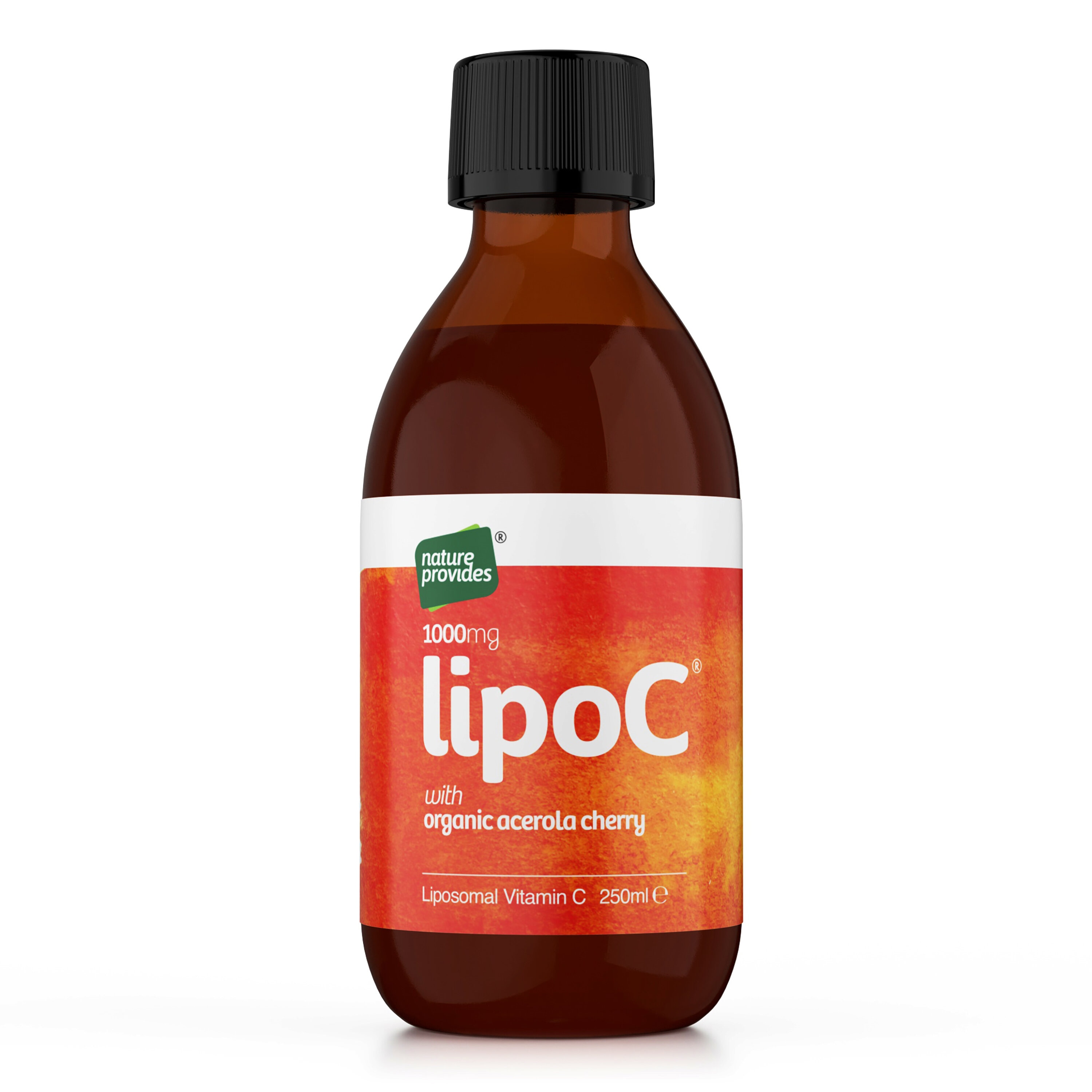 LipoC vitamin C with Organic Acerola Cherry 250ml