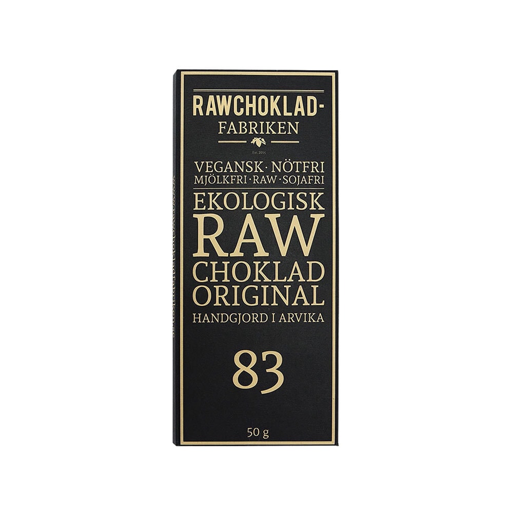 Choklad RAW Original 83% 50g