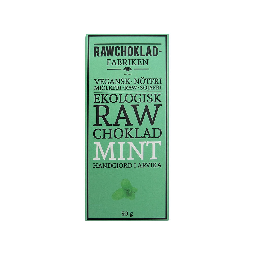 Choklad RAW Mint&Nibs 50g