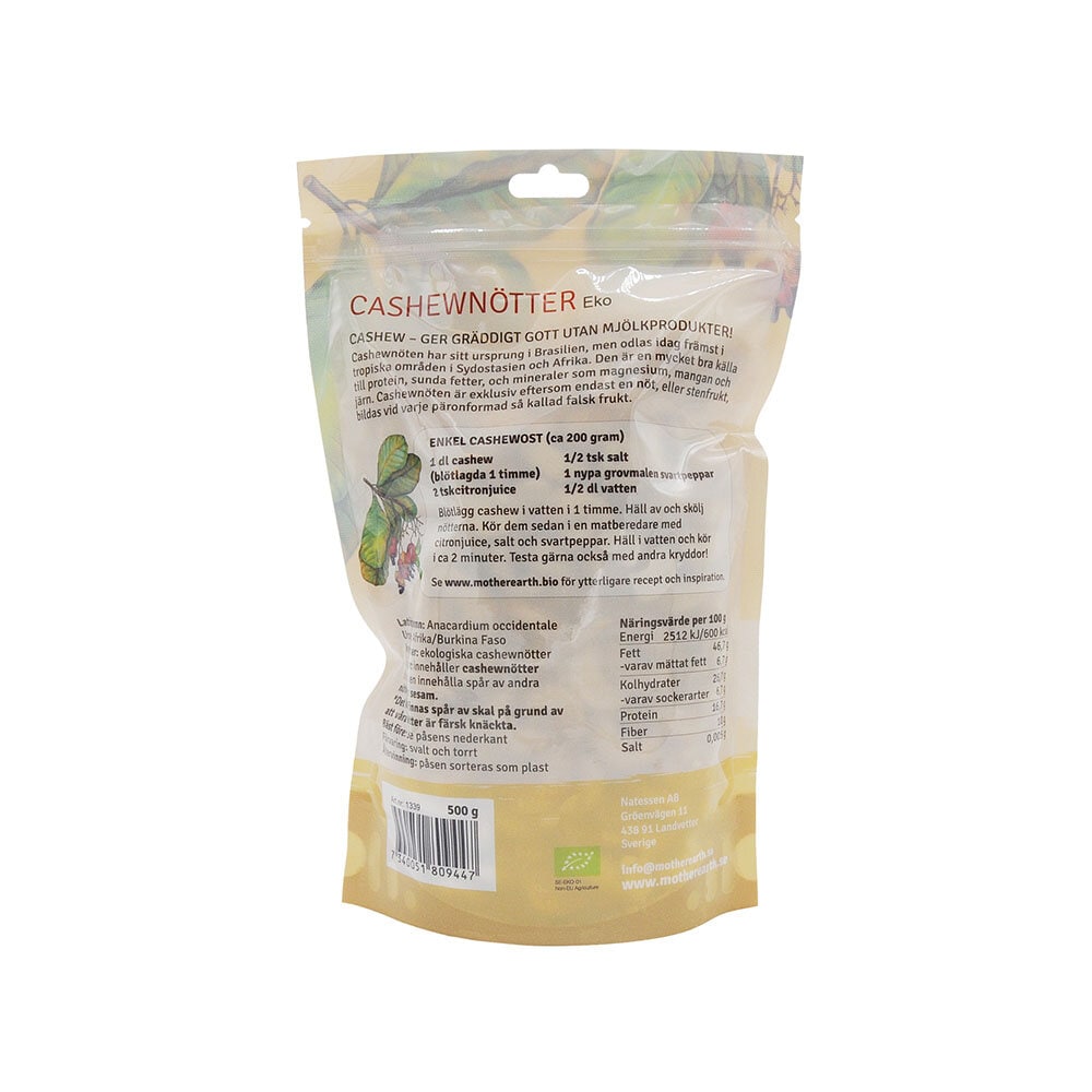 Cashewnötter Hela Premium 500g