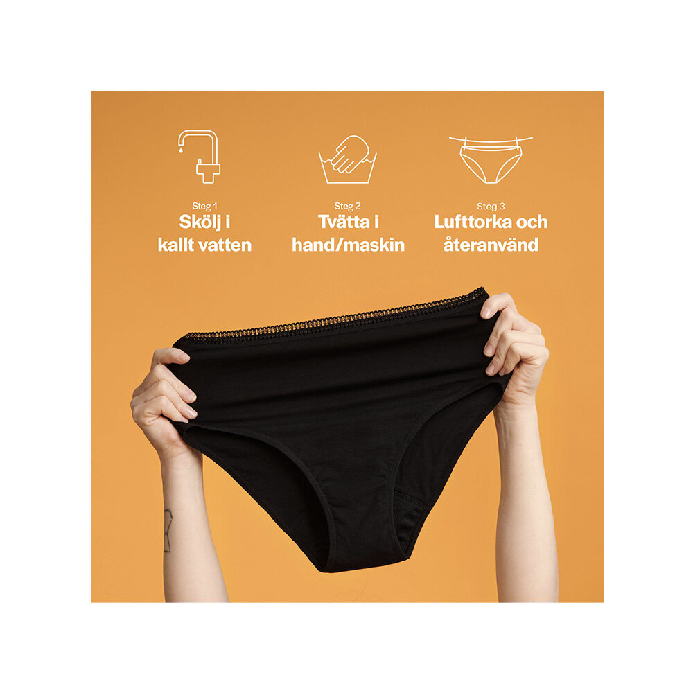 Menstrosa Hög Midja Svart XL