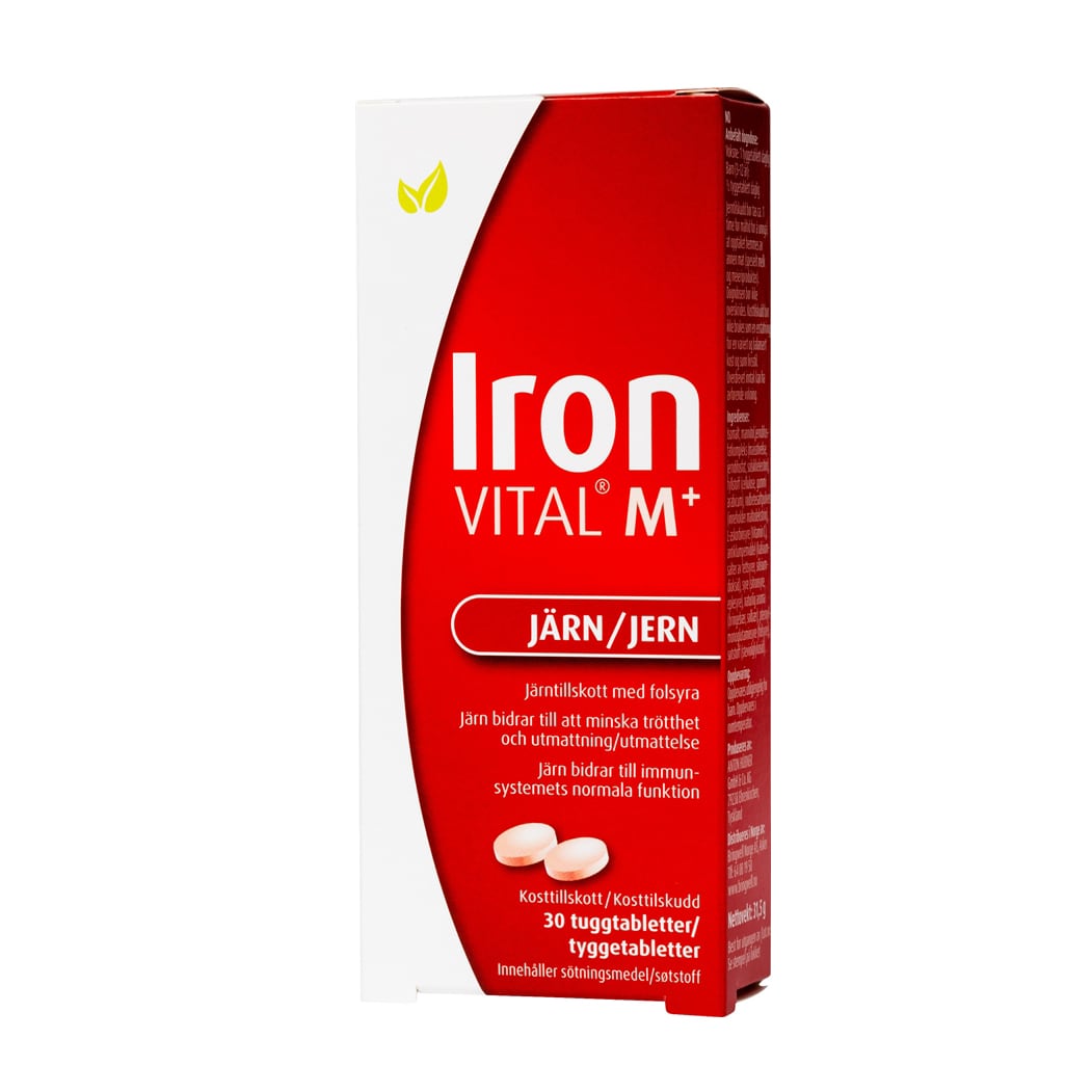 Iron Vital M+ 30 tuggtabletter