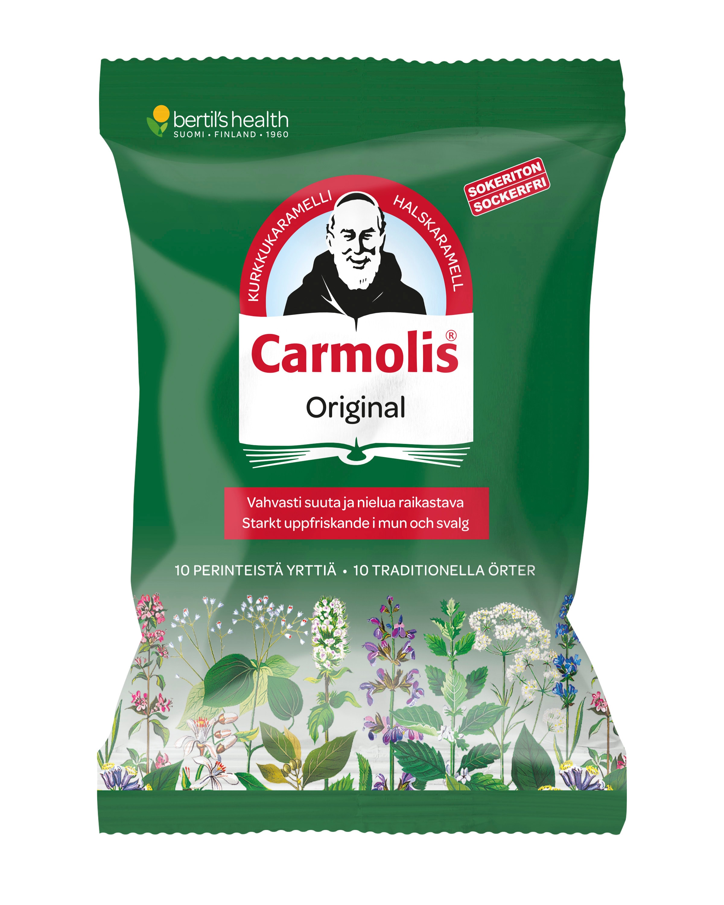 Carmolis Ã–rtkaramell Sockerfri 72g