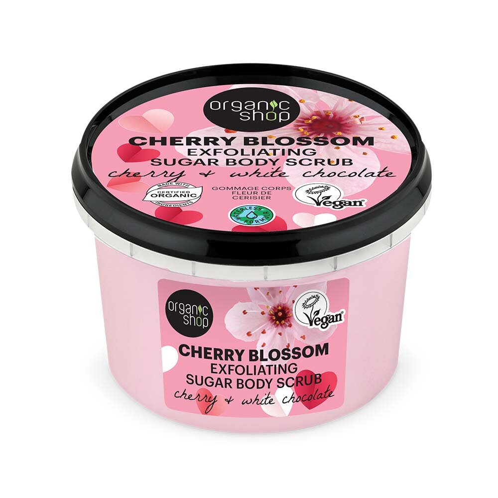 Cherry Blossom exfoliating sugar body scrub 250ml