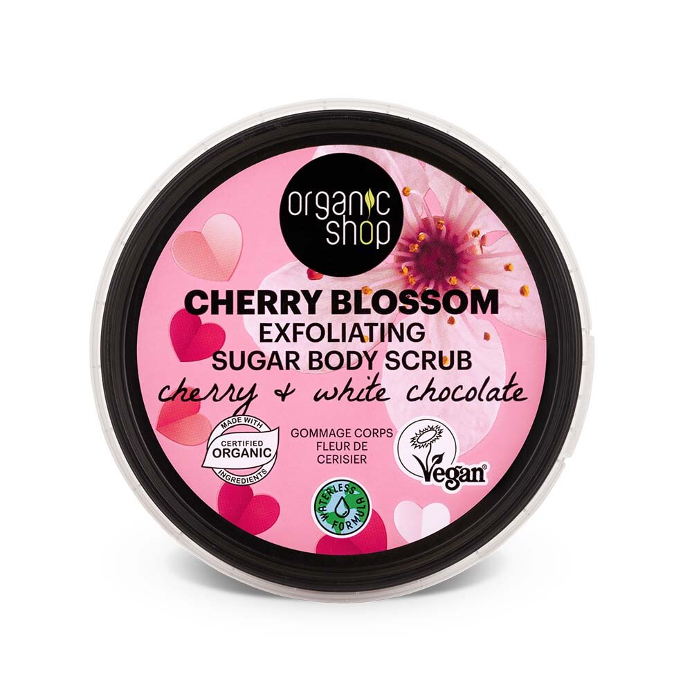 Cherry Blossom exfoliating sugar body scrub 250ml