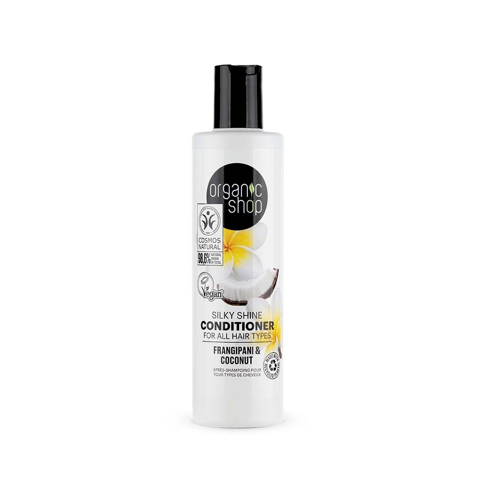Silky Shine Conditioner For All Hair Types Frangipani and Coconut 280ml